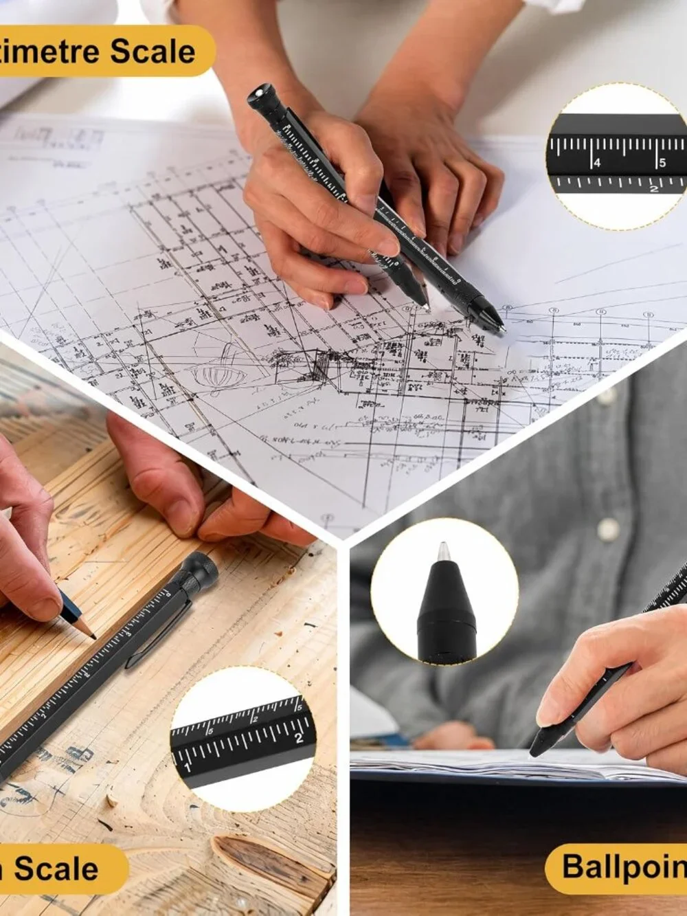 Multi-Function Aluminum Pen 11-in-1 Tool Set – LED Flashlight(1 Pack)